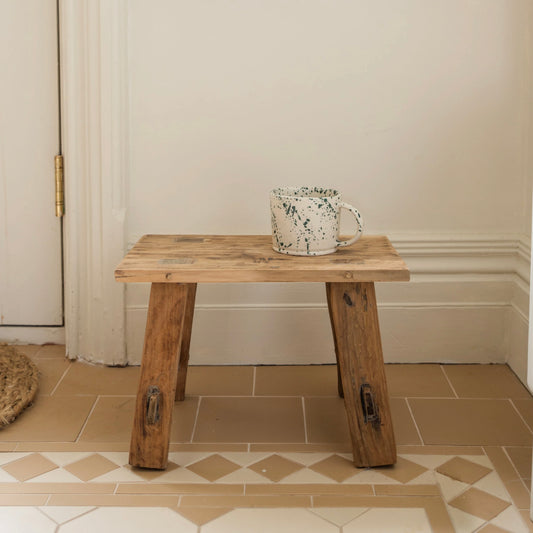 Recycled Teak Stool | Small