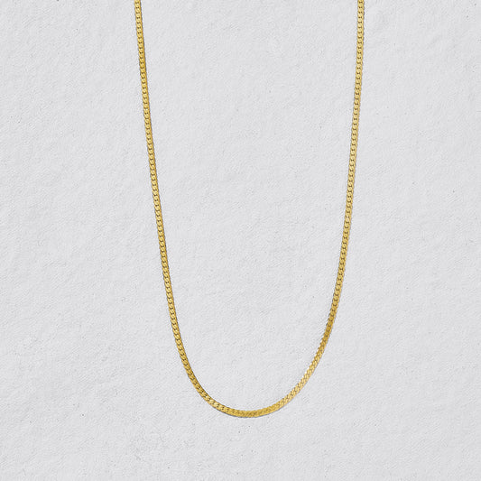Siesta Flat Snake Chain Necklace | Water Resistant