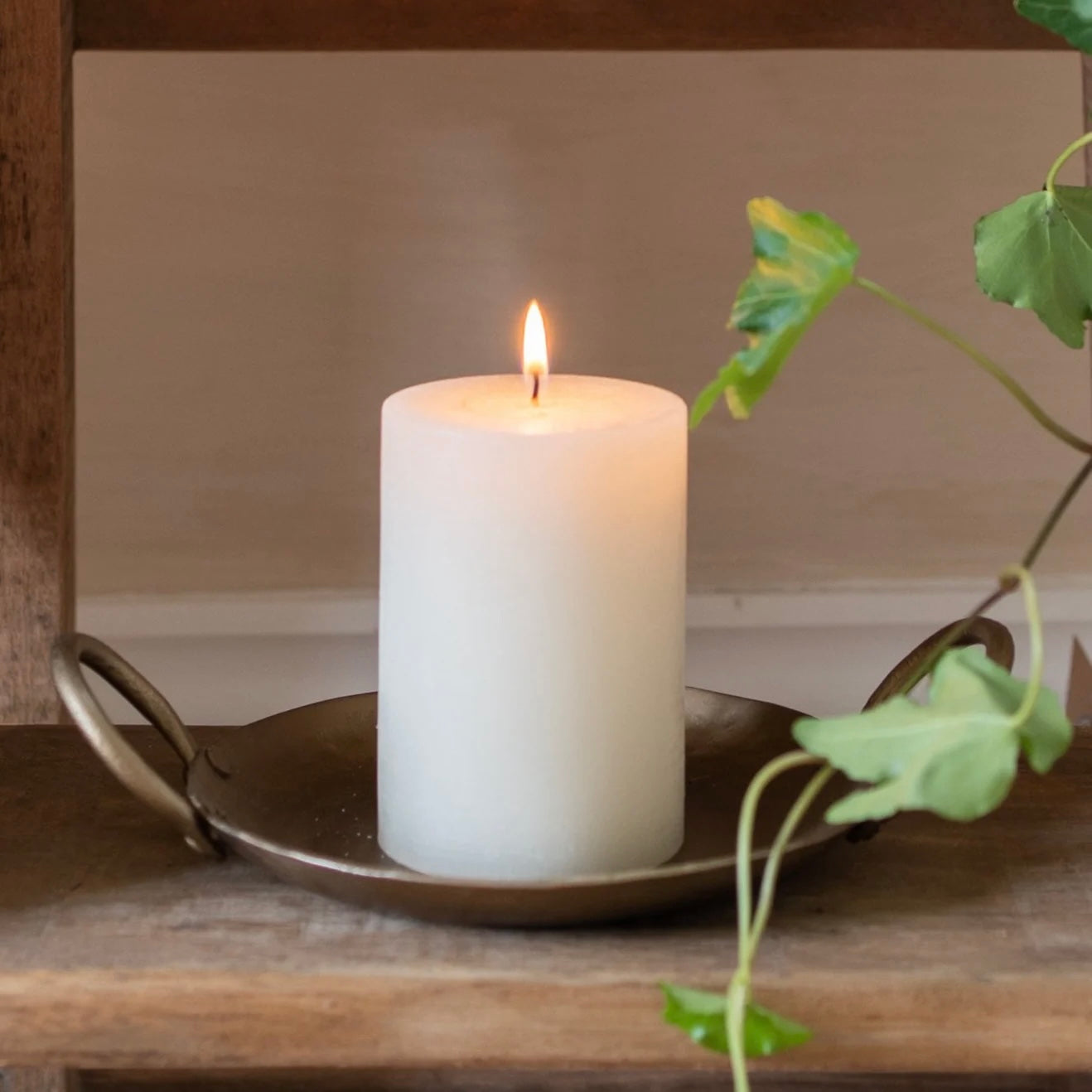 Forged Round Candle Plate