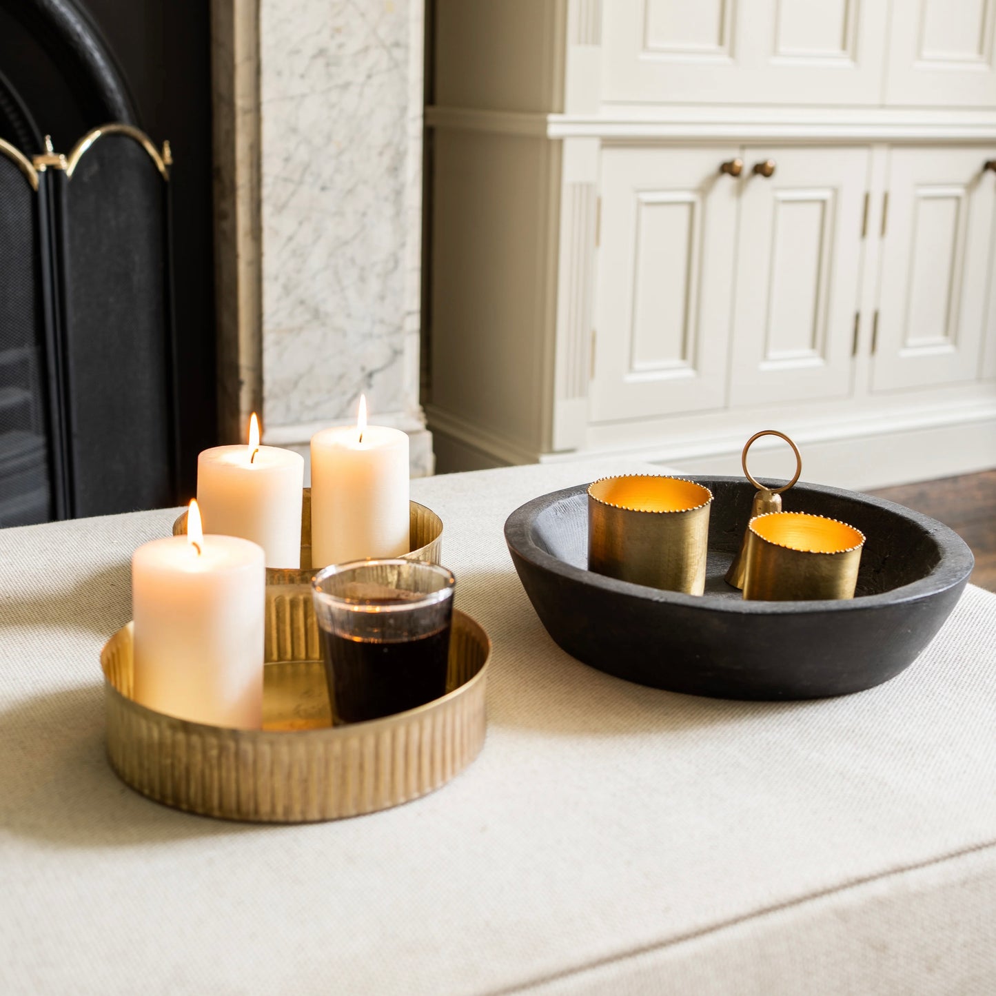 Metal Bead Candle Votives | Set Of 2