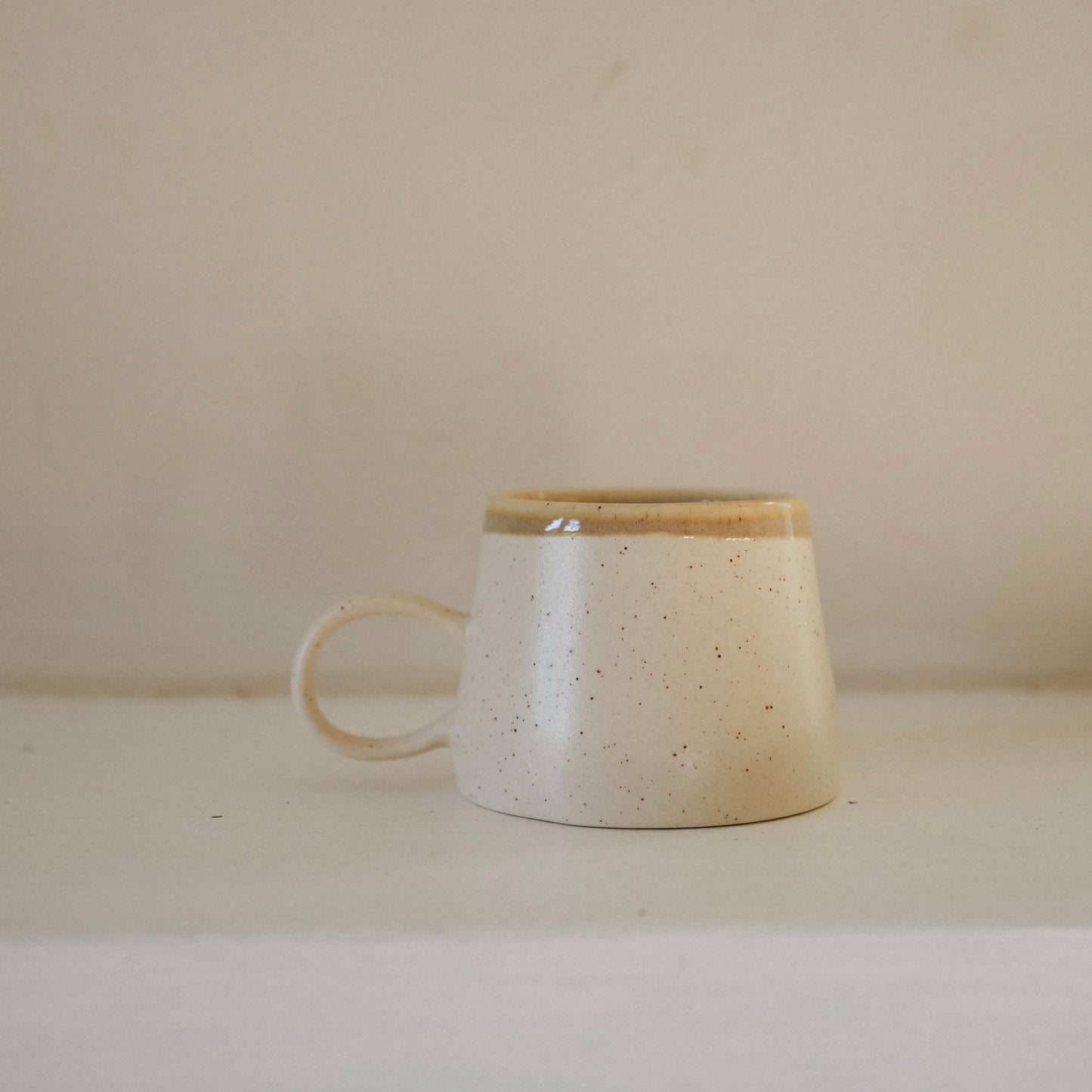 Low Handle Mug | Dip Glaze