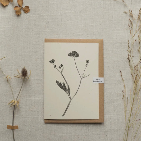 Botanical Greeting Card | Meadow Buttercup