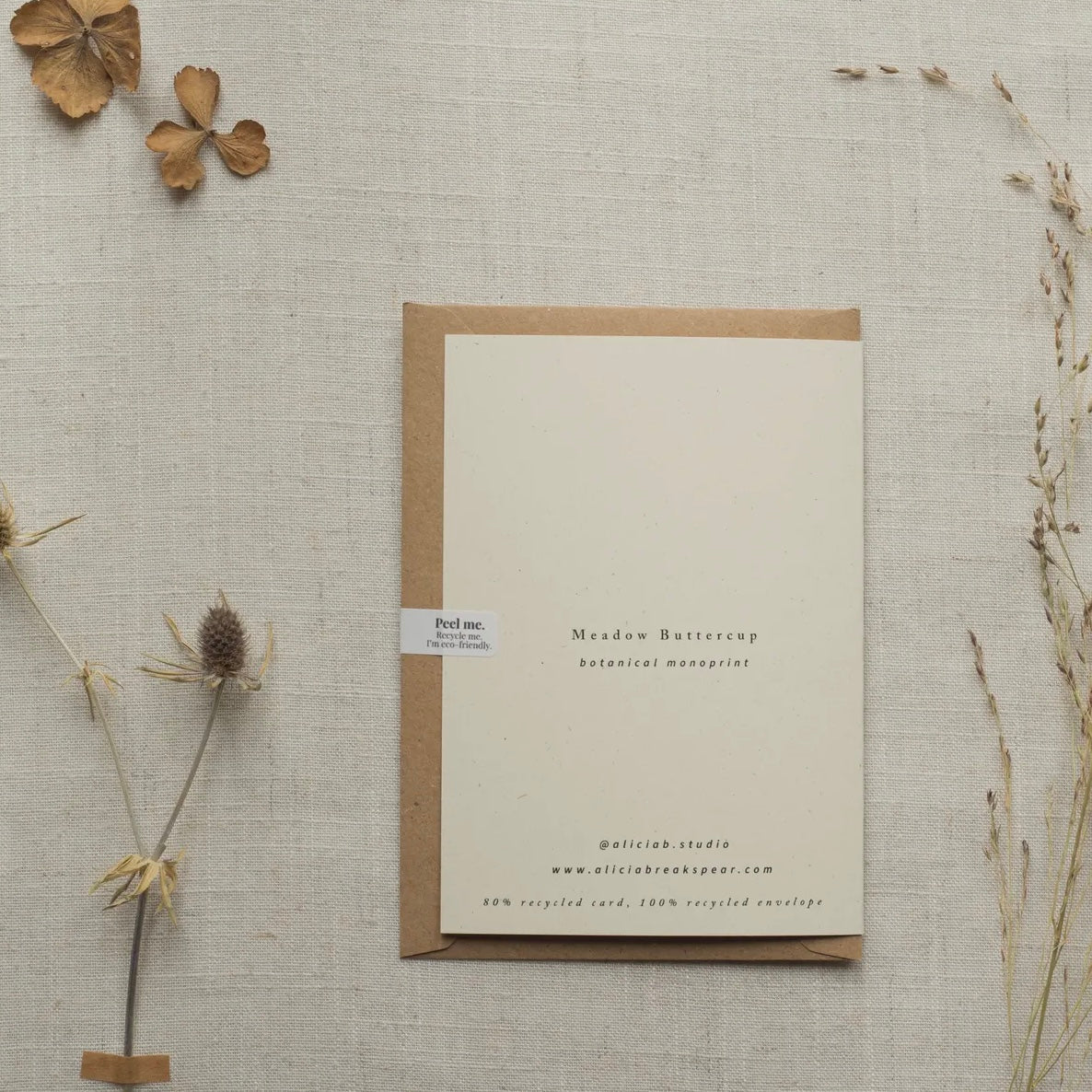 Botanical Greeting Card | Meadow Buttercup