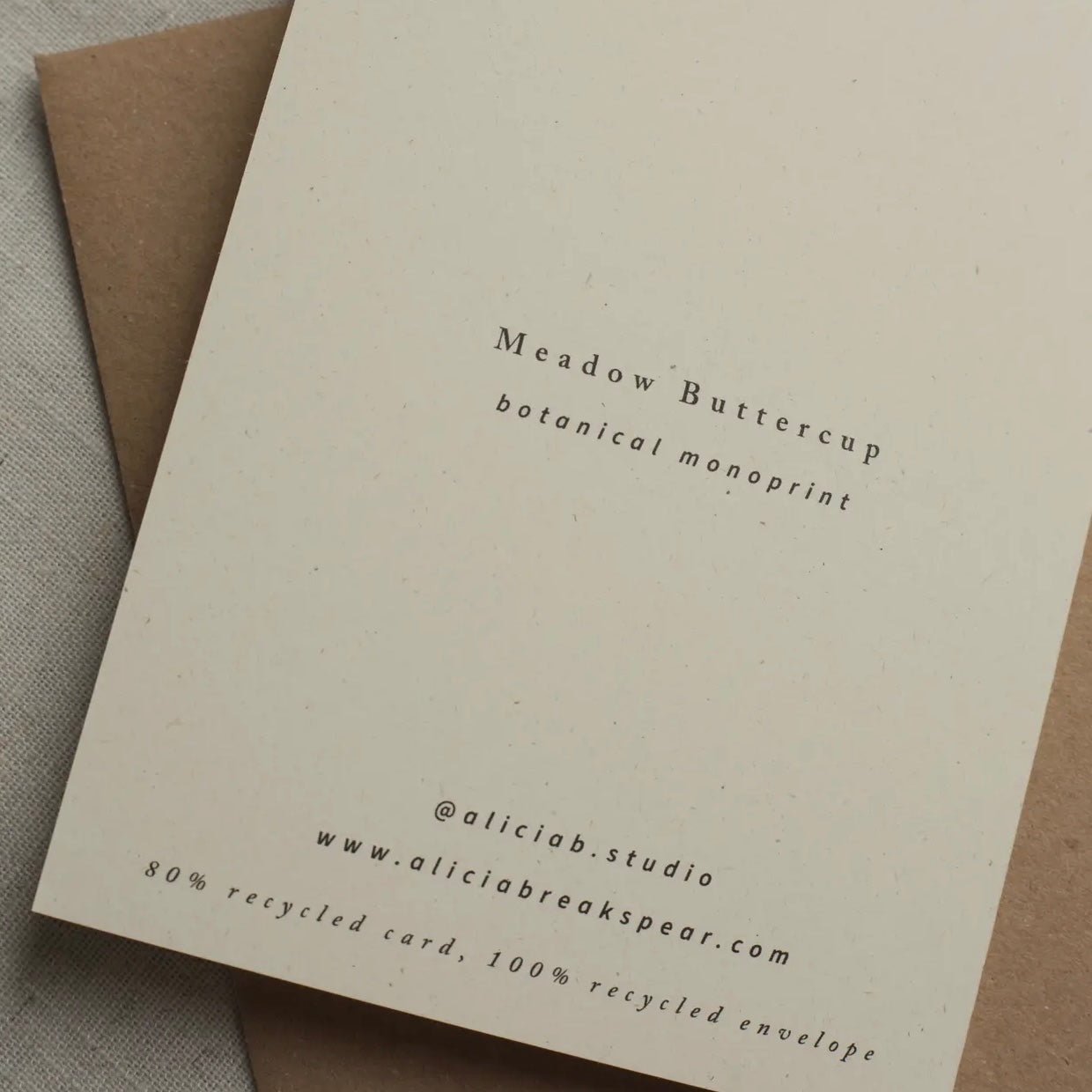 Botanical Greeting Card | Meadow Buttercup