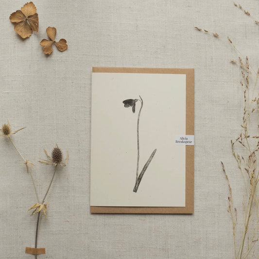 Botanical Greeting card | Snowdrop
