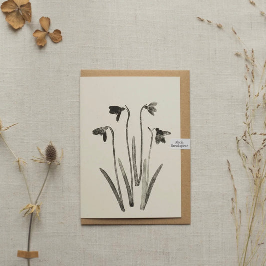 Botanical Greeting card | Snowdrops