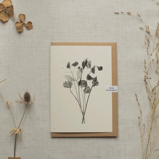Botanical Greeting Card | Sweet Peas