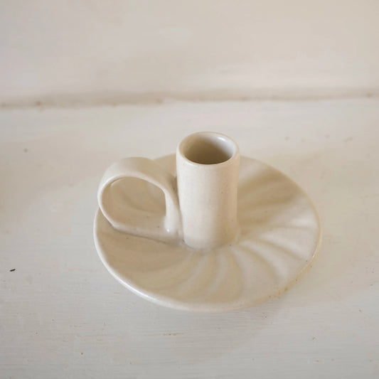 Wee Willy Winkee Candle Holder | Cream