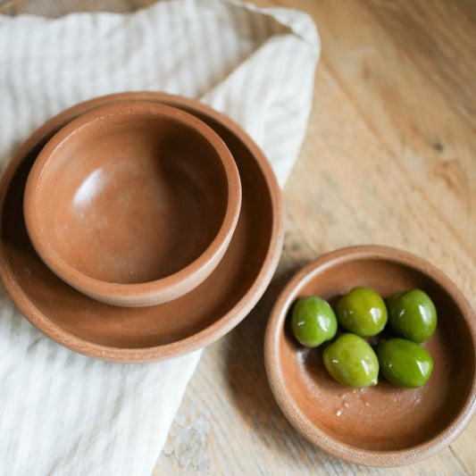 Terracotta Tuscan Sharing Bowls | Set Of 3