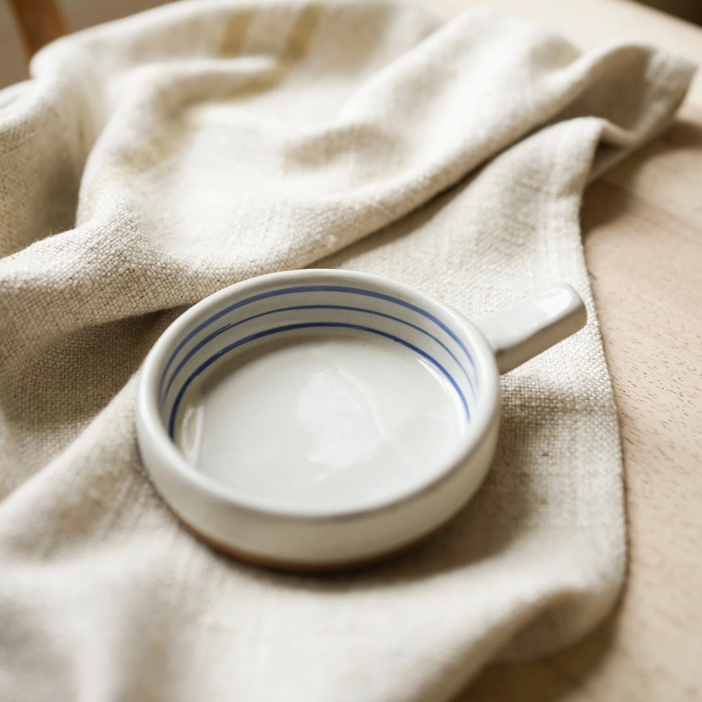 Hand Painted Breton Stripe Olive Dish | Ink