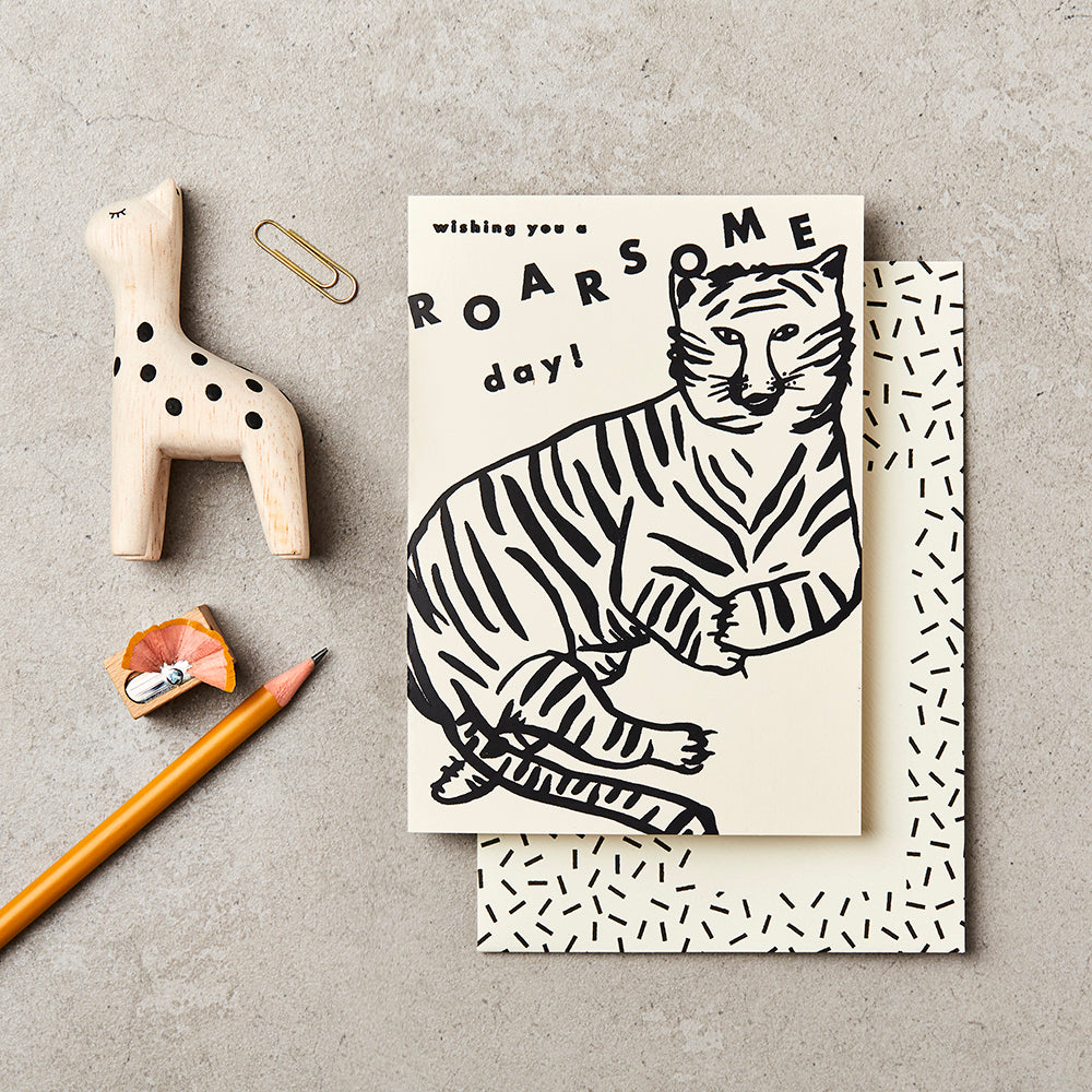 Roarsome Tiger Birthday Card