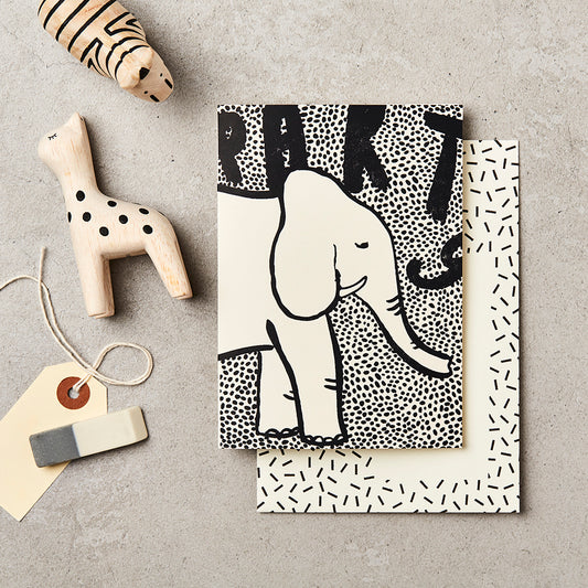 Party Elephant Greetings Card