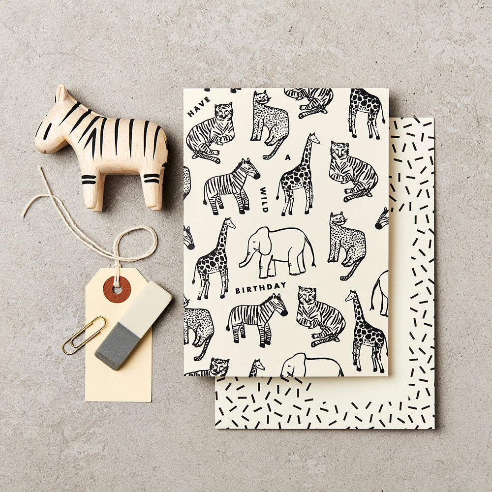 Multi Animal Birthday Card