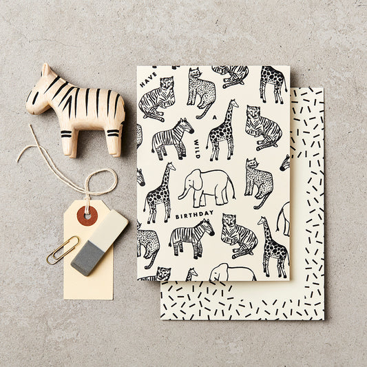 Multi Animal Birthday Card