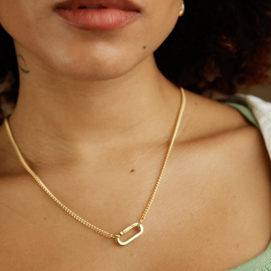 Paperclip Curb Chain Necklace