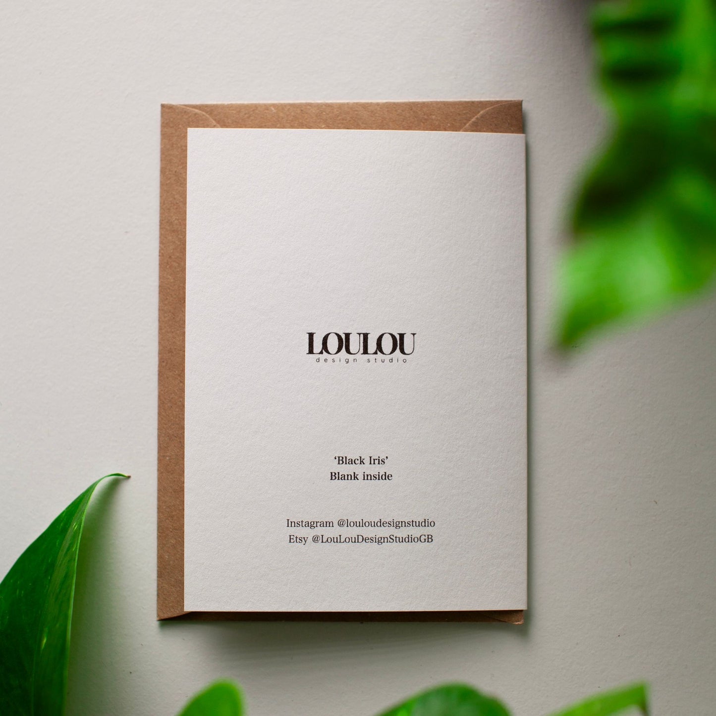 Black Iris Card